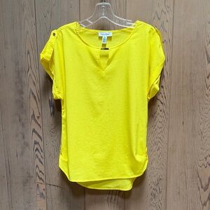 Calvin Klein Women's Bright Yellow Blouse